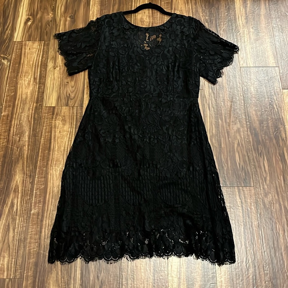 Black, Lace Dress - XL